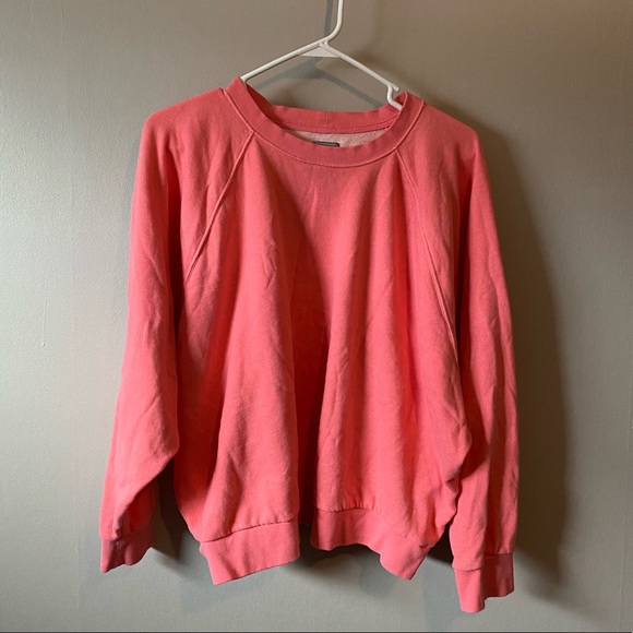 GAP Tops - GAP Pink Pullover Crewneck Sweatshirt Sz XL
